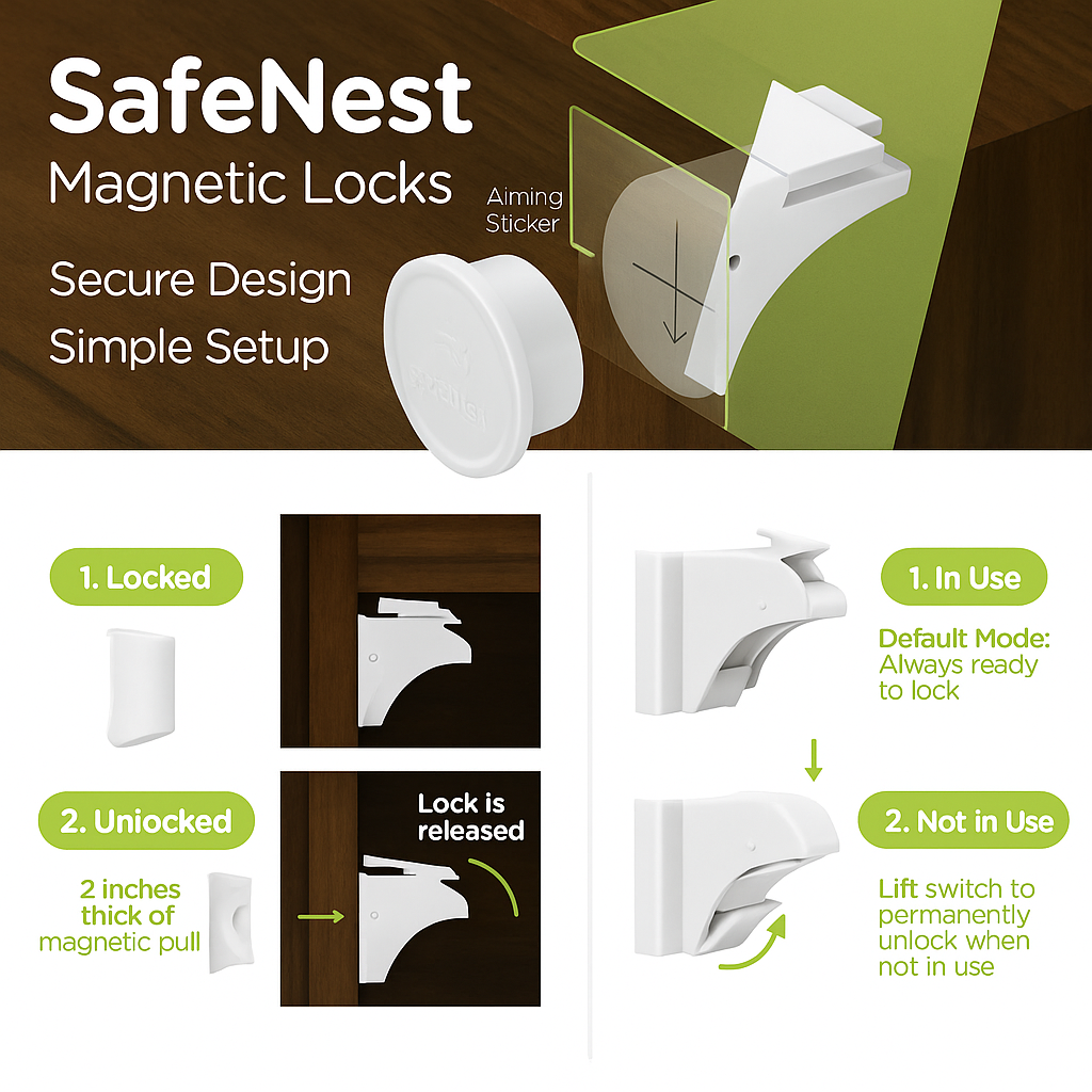 SafeNest® Magnetic Locks